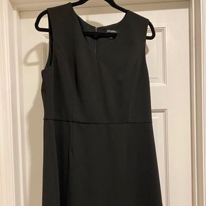 Black Dress with Ruffle Hem
